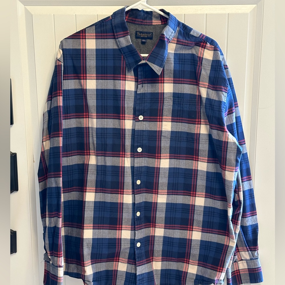 Men’s button down shirt.